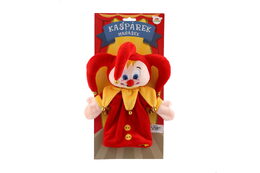 Teddies Kašpárek maňásek na ruku plyšový 27cm s rolničkami na kartě