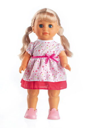 Teddies Panenka Barunka chodící a zpívající plast 42cm na baterie se zvukem 21x44x11cm