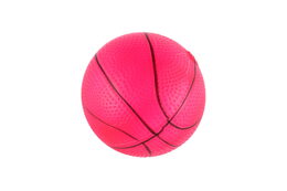 Míček basketbal guma 8,5cm 5 barev v síťce