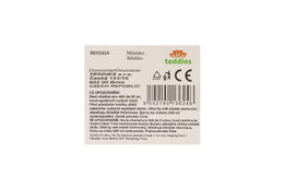 Teddies Miminko ve vaničce guma/plast s lahvičkou 10cm v plastové krabičce 13x9x6,5cm