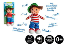 Teddies Panenka kluk Honzík hadrový plyš 30 cm česky mluvící na kartě