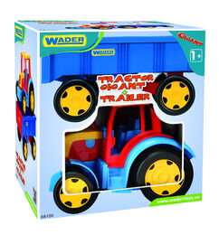 Traktor Gigant s vlečkou plast 102cm v krabici Wader