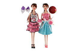 Panenka kloubová s doplňky plast 30cm 2 druhy v krabici 14x32,5x5cm