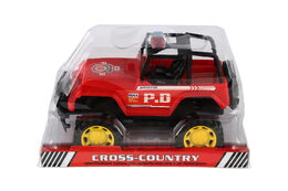 Teddies Auto policie terénní plast 22cm na setrvačník asst 2 barvy v krabičce