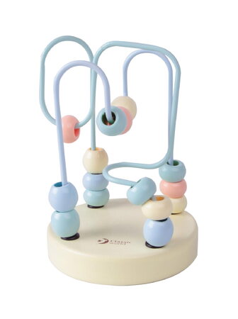 Teddies Edukační labyrint dřevo/kov 9x13cm 6 druhů 6ks v boxu 12m+