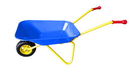 Plechové kolečko Yupee velké modré 78x40x32cm v krabici