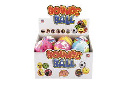 Míček pěnový měkký 9cm mix druhů v sáčku 12ks v boxu