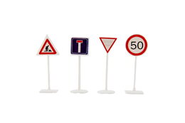 Teddies Dopravní značky 14ks plast 5,5cm na kartě