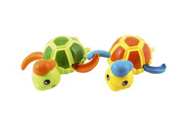 Teddies Želva natahovací do vany plast 12x12cm 2 barvy 6ks v boxu 18m+
