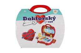 Teddies Sada doktor/lékař plast v plastovém kufříku 24x22x9cm v sáčku