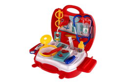 Teddies Sada doktor/lékař plast v plastovém kufříku 24x22x9cm v sáčku