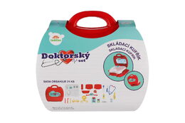Teddies Sada doktor/lékař plast v plastovém kufříku 24x22x9cm v sáčku