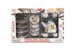 Teddies čajová sada nádobí plech 15ks v krabici 32x21x10cm