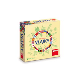 Poznej vlajky cestovní společenská hra v krabičce 13x13x4cm