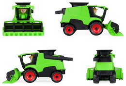 Auto Truckies kombajn plast 20cm s figurkou v krabici 24m+