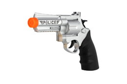 Teddies policejní pistole klapací 20 cm v pouzdru s odznakem plast na kartě