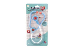 Stetoskop plast 53cm na baterie se světlem se zvukem na kartě 17x34x3cm