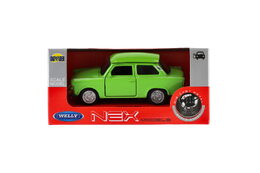 Auto Welly Trabant 601 Klasic kov/plast 11cm 1:34-39 na volný chod 4 barvy v krabičce 15x7x7cm