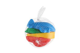 Formičky Bábovky na písek 4ks plast dopravní prostředky v síťce 12m+