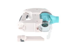 Vysavač plast 18cm na baterie se světlem, zvukem v krabici 54x23x9cm