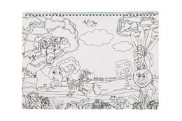 Blok Říše zvířat se samolepkami CZ verze 35x25cm