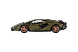 Auto Kinsmart Lamborghini  Sián FKP 37 kov/plast 13cm 4 barvy na zpětné natažení 12ks v boxu