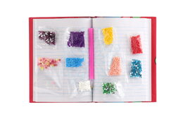 Kreativní sada diamantový deník květina s nalepovacími diamanty v krabici 19x21x3cm