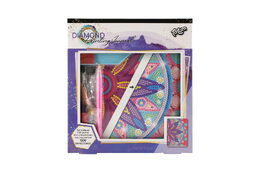 Kreativní sada diamantový deník květina s nalepovacími diamanty v krabici 19x21x3cm