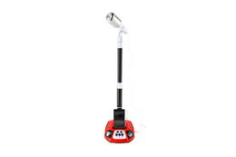 Mikrofon karaoke ROCK STAR plast na baterie se světlem se zvukem v krabici 23x45x8cm