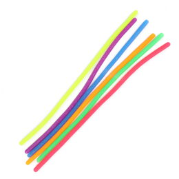 Guma s glitry natahovací elastická 50cm 6 barev na kartě 12x8cm 36ks v boxu
