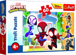 Puzzle Ve Spideyho světě/Spidey a jeho úžasní přátelé 33x22cm 60 dílků v krabici 21x14x4cm