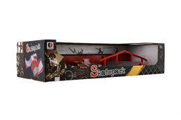 Skatepark - skateboard prstový šroubovací plast 9cm v krabici 44x10x18cm