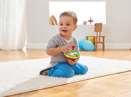 Káča točící Krtek plast 13cm 6ks v boxu 18m+
