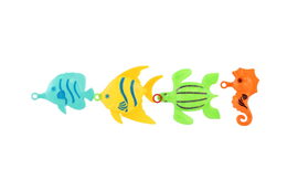 Hra ryby/rybář s prutem 26cm plast 5 barev na kartě 15,5x49x2cm