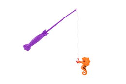 Hra ryby/rybář s prutem 26cm plast 5 barev na kartě 15,5x49x2cm