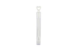 Bublifuk mini 5 ml gelový bílý svatební 10,5cm 48ks v boxu