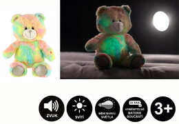 TEDDIES Dětský medvídek duhový 40 cm TEDDIES Dětský medvídek duhový 40 cm TEDDIES Dětský medvídek duhový 40 cm
