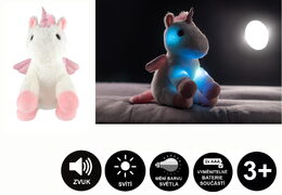 TEDDIES Dětský jednorožec s křídly 38 cm