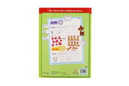 Čísla od 1 do 50 se stíratelnými listy + popisovač 21x28cm