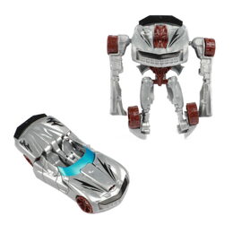 Transformer auto/robot plast 10cm mix barev v plastové krabičce 5x10,5cm