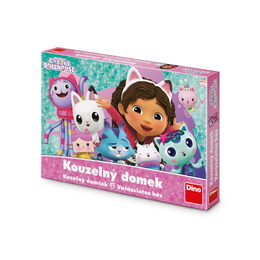 Gábin kouzelný domek/Gabby´s Dollhouse dětská společenská hra v krabici 33x23x3,5cm
