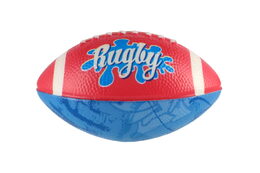 Míček rugby ovál pěna 14cm 3 barvy 12ks v boxu