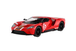 Auto Kinsmart Ford GT 1:38 kov/plast 12,5cm 3 barvy na zpětné natažení 12ks v boxu