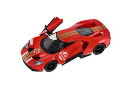 Auto Kinsmart Ford GT 1:38 kov/plast 12,5cm 3 barvy na zpětné natažení 12ks v boxu