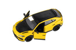 Auto Kinsmart Lamborghini Urus Performante 1:40 kov/plast 12,5cm 4 barvy na zpětné nat. 12ks v boxu