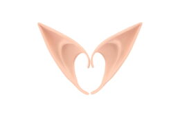 Uši/ucho elfí 2ks latex 12cm na kartě karneval
