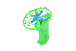 Vystřelovací vrtulka + startér plast 10cm 2 barvy v kartě