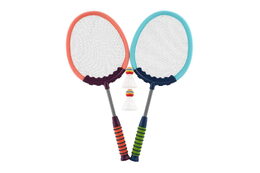 Sada badminton 2 pálky plast/látka 60cm 2 ks míček/košíček na kartě