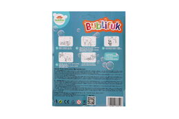 Bublifuk pistole modrá plast 13cm + náplň na baterie na kartě