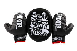 Sada boxovací lapa + 2 rukavice v síťce 22x33x14cm